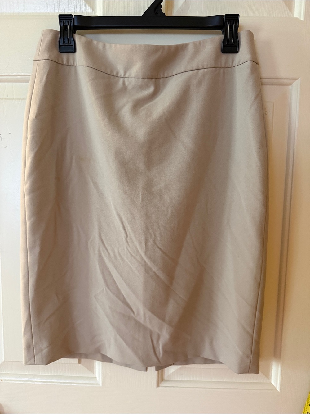 Calvin Klein Neutral Beige Pencil Skirt